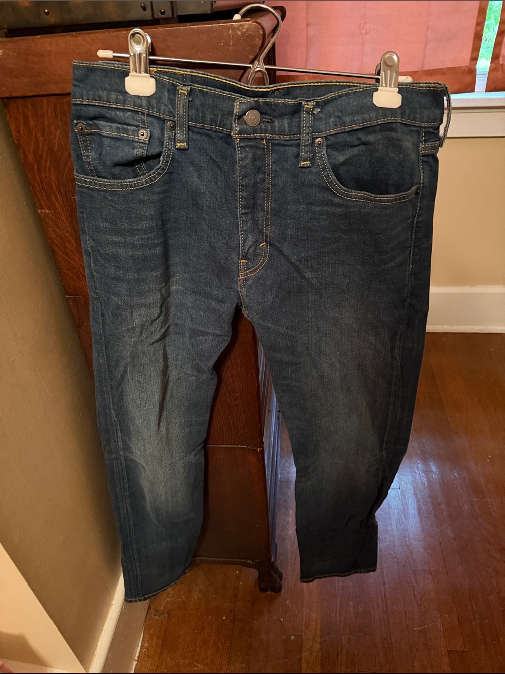 Levi's Slim Straight Dark Blue Denim Jeans